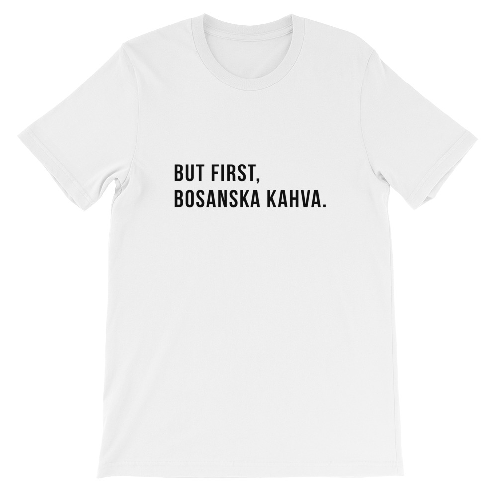 Kahva White Crewneck T-Shirt