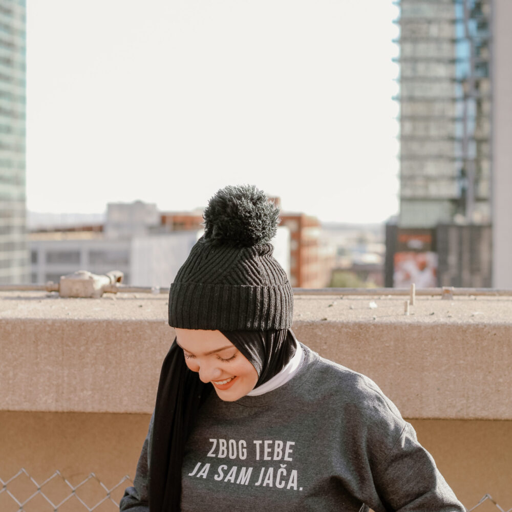 Zbog Tebe Women's Sweatshirt (White Text)