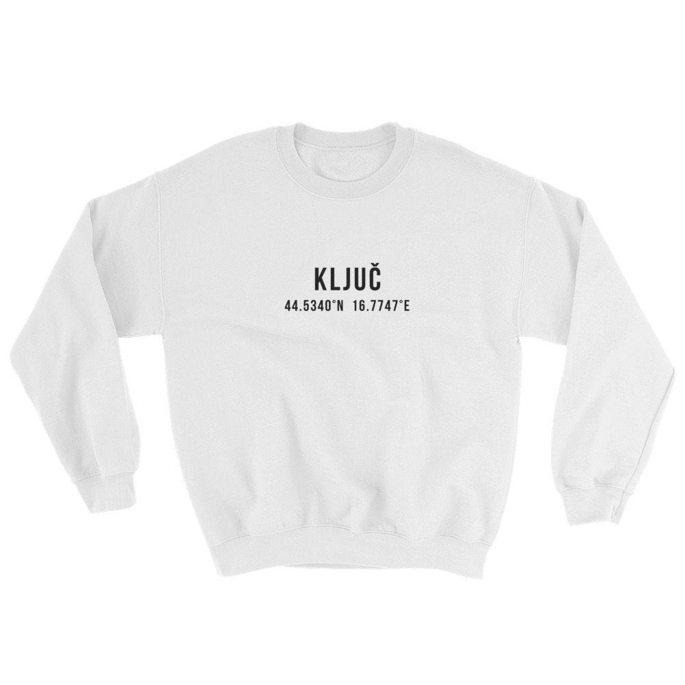Ključ Coordinates White Sweatshirt
