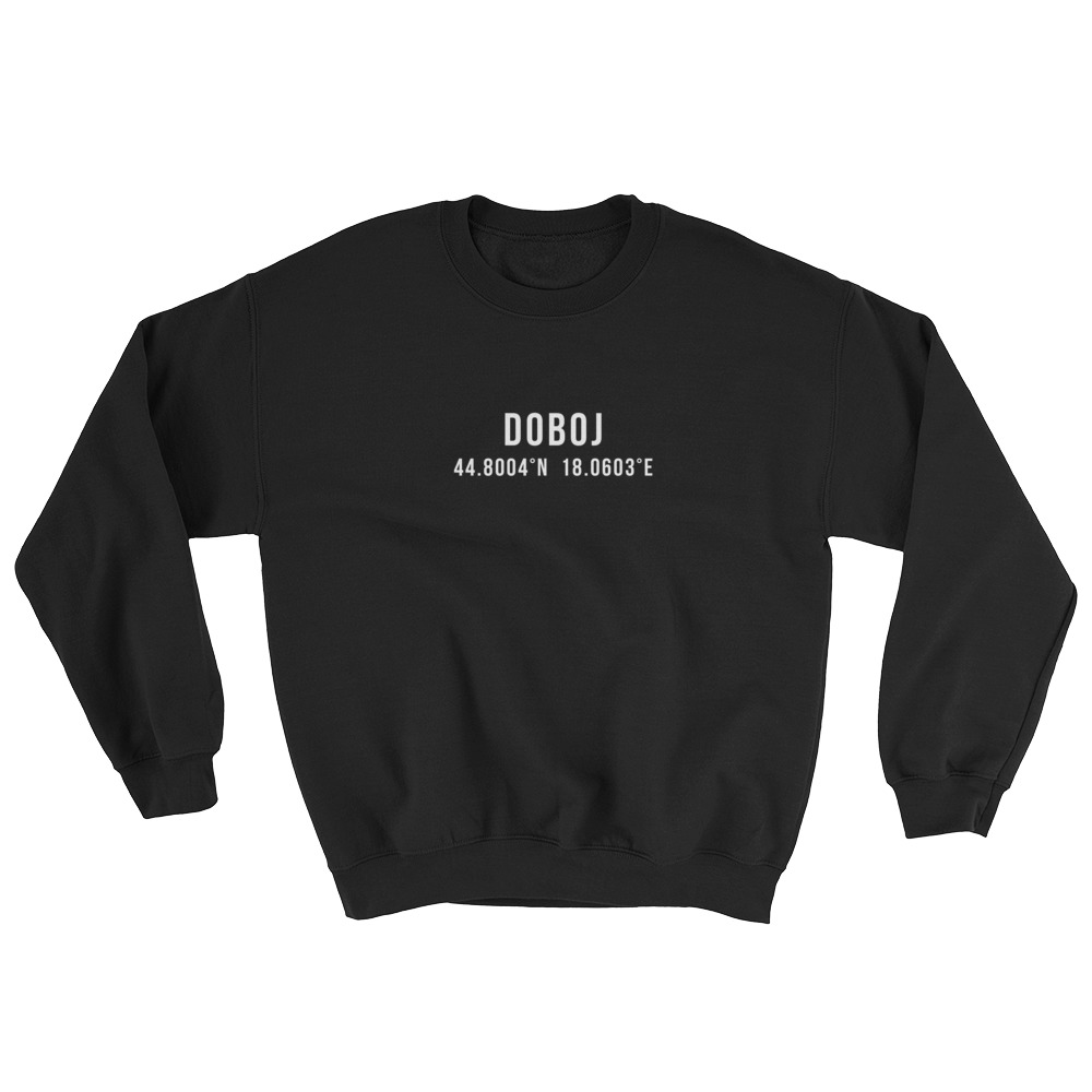 Doboj Coordinates Sweatshirt (White Text)
