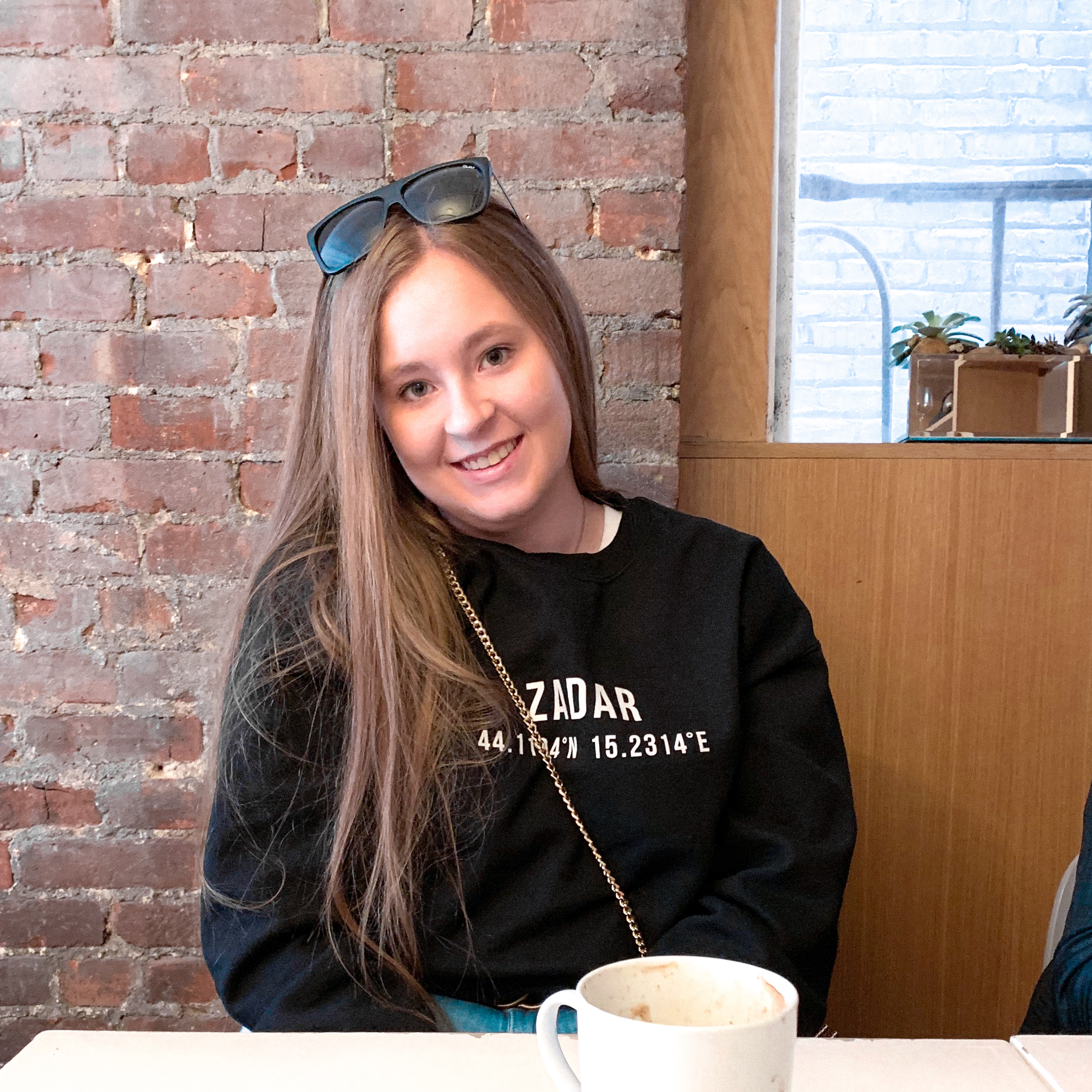 Zadar Coordinates Sweatshirt (White Text)