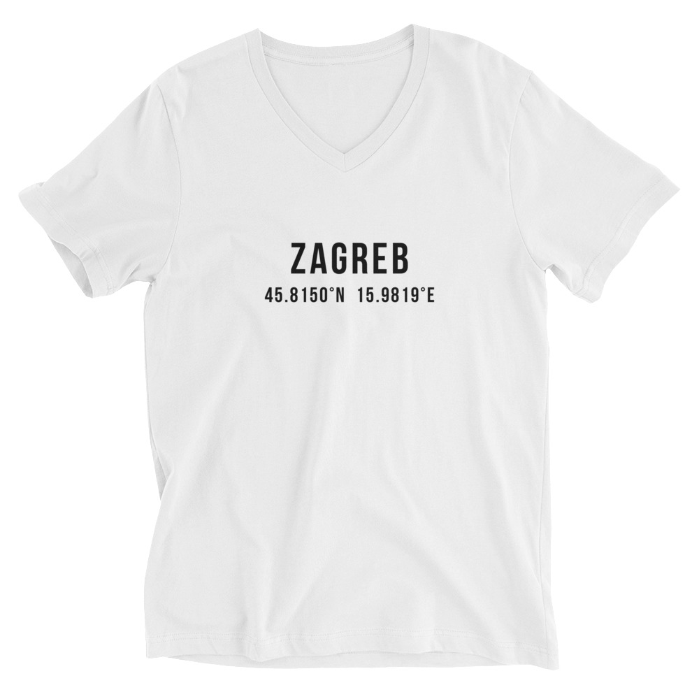 Zagreb Coordinates V-Neck Shirt