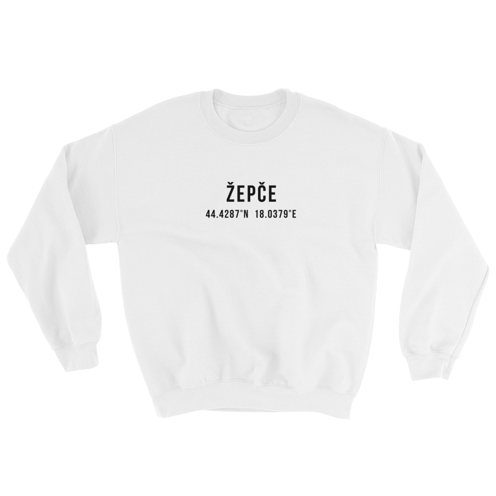 Žepče Coordinates White Sweatshirt
