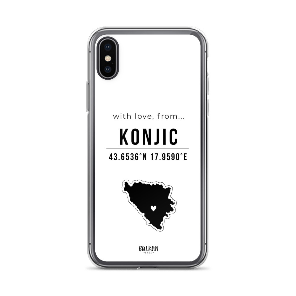 Konjic Coordinates iPhone Case