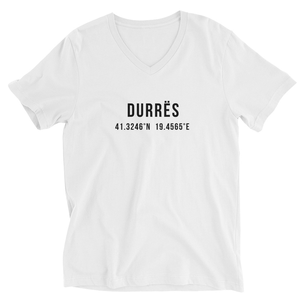 Durrës Coordinates V-Neck Shirt