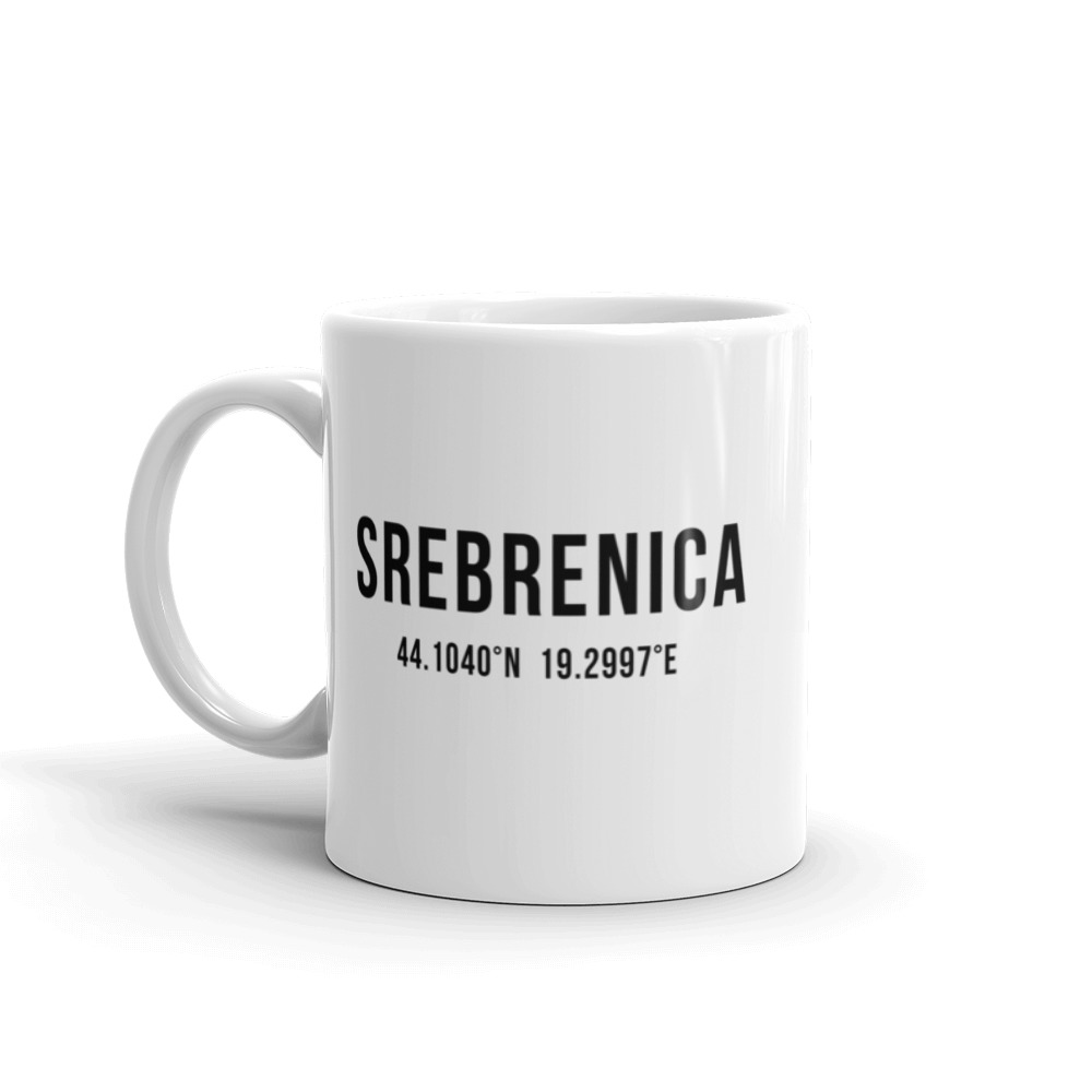 Srebrenica Coordinates Mug