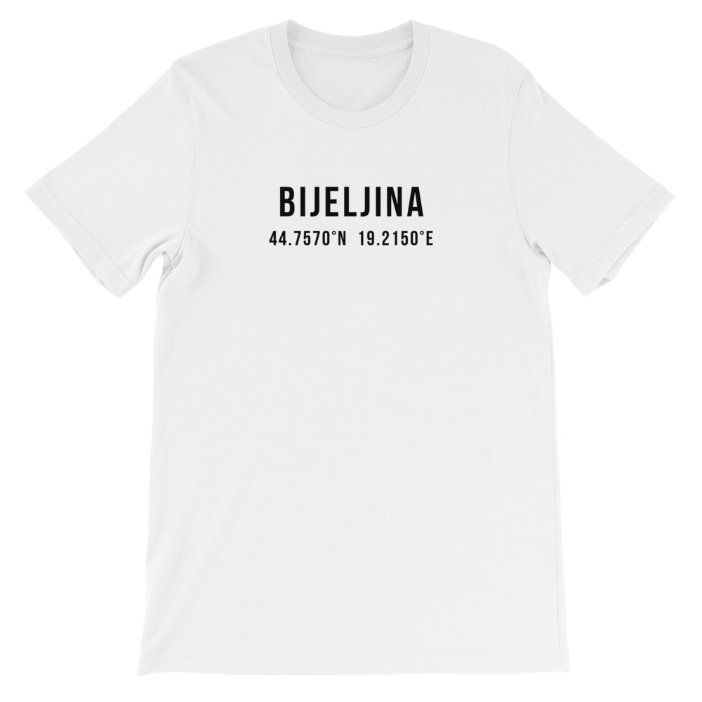 Bijeljina Coordinates White T-Shirt