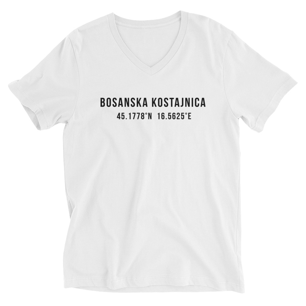 Bosanska Kostajnica Coordinates V-Neck Shirt