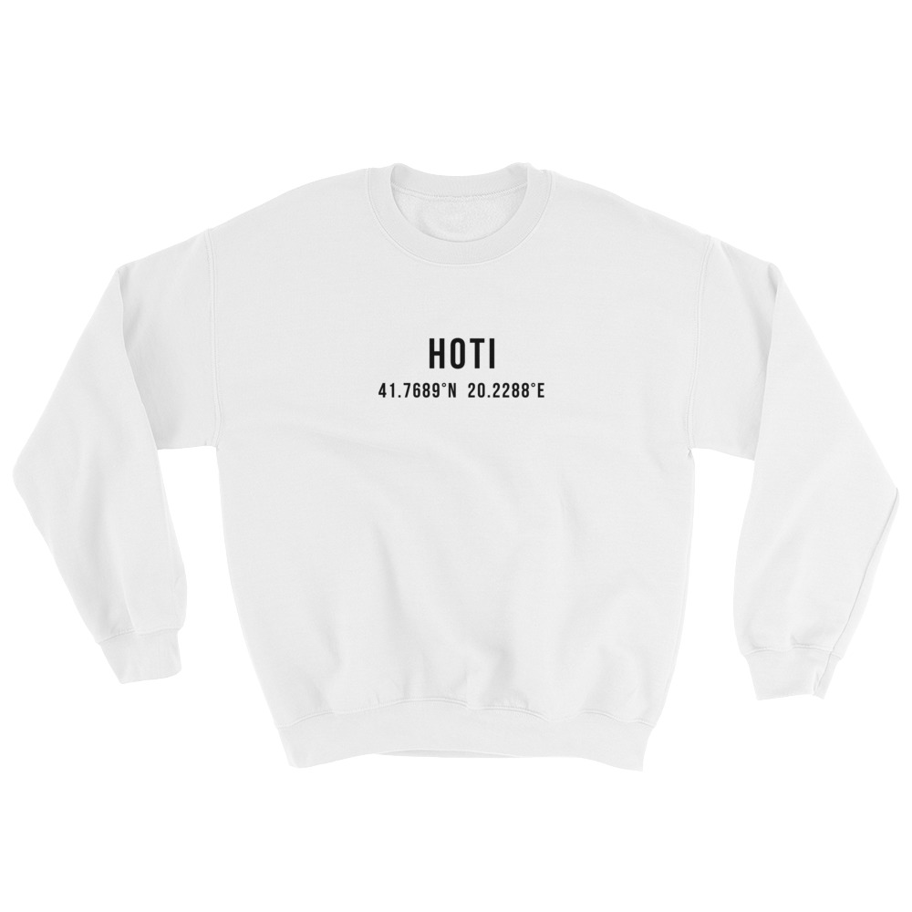 Hoti Coordinates White Sweatshirt
