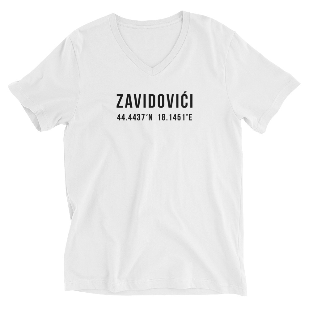 Zavidovići Coordinates V-Neck Shirt