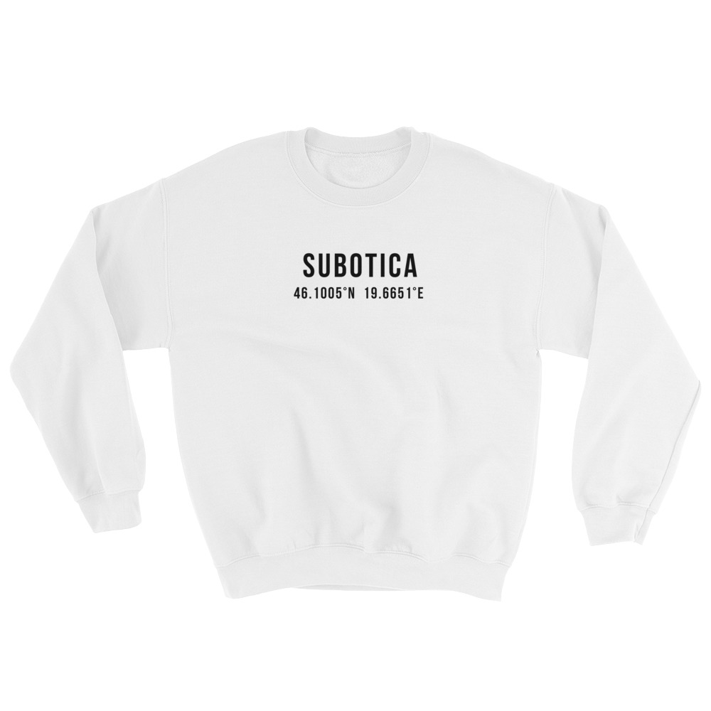Subotica Coordinates White Sweatshirt