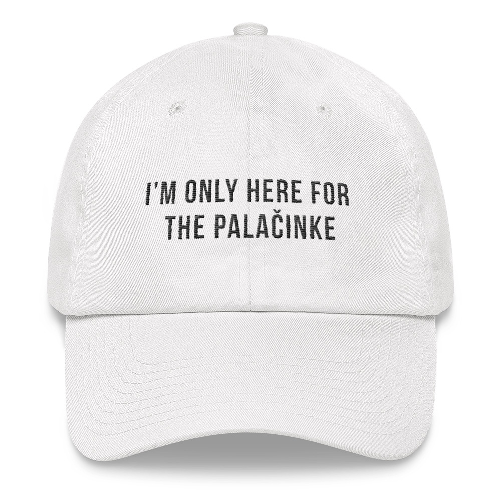 Palačinke White Dad Hat