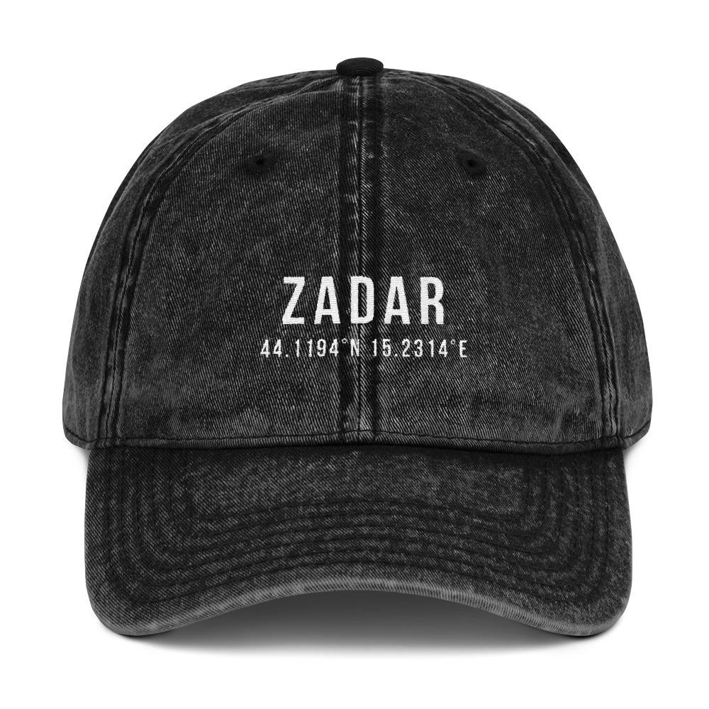Zadar Coordinates Vintage Dad Hat
