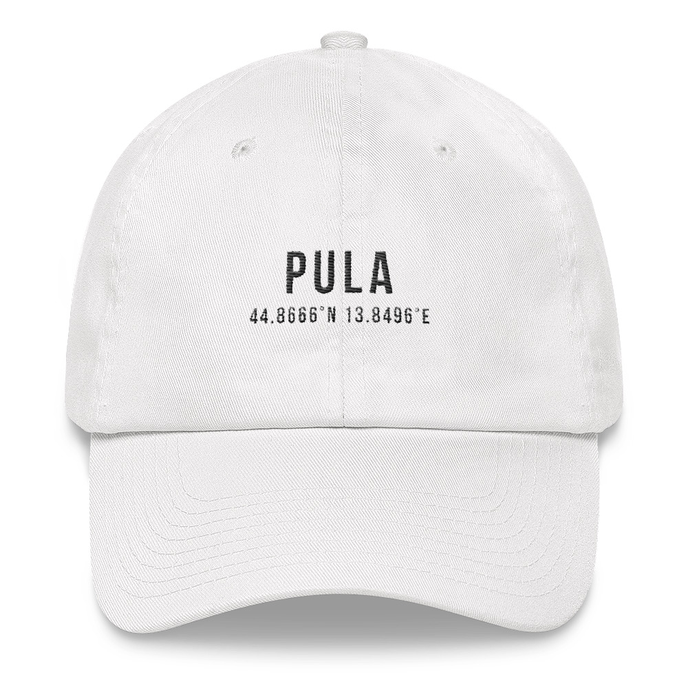 Pula Coordinates White Dad Hat
