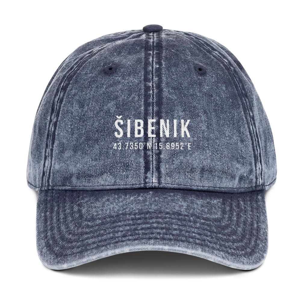 Šibenik Coordinates Vintage Dad Hat