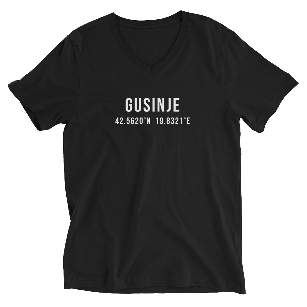 Gusinje Coordinates Black V-Neck Shirt
