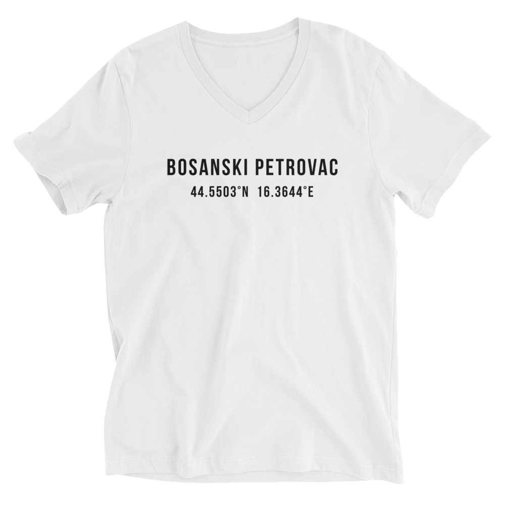 Bosanski Petrovac Coordinates V-Neck Shirt
