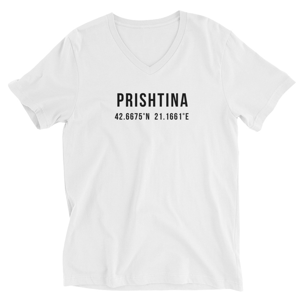 Prishtina Coordinates V-Neck Shirt