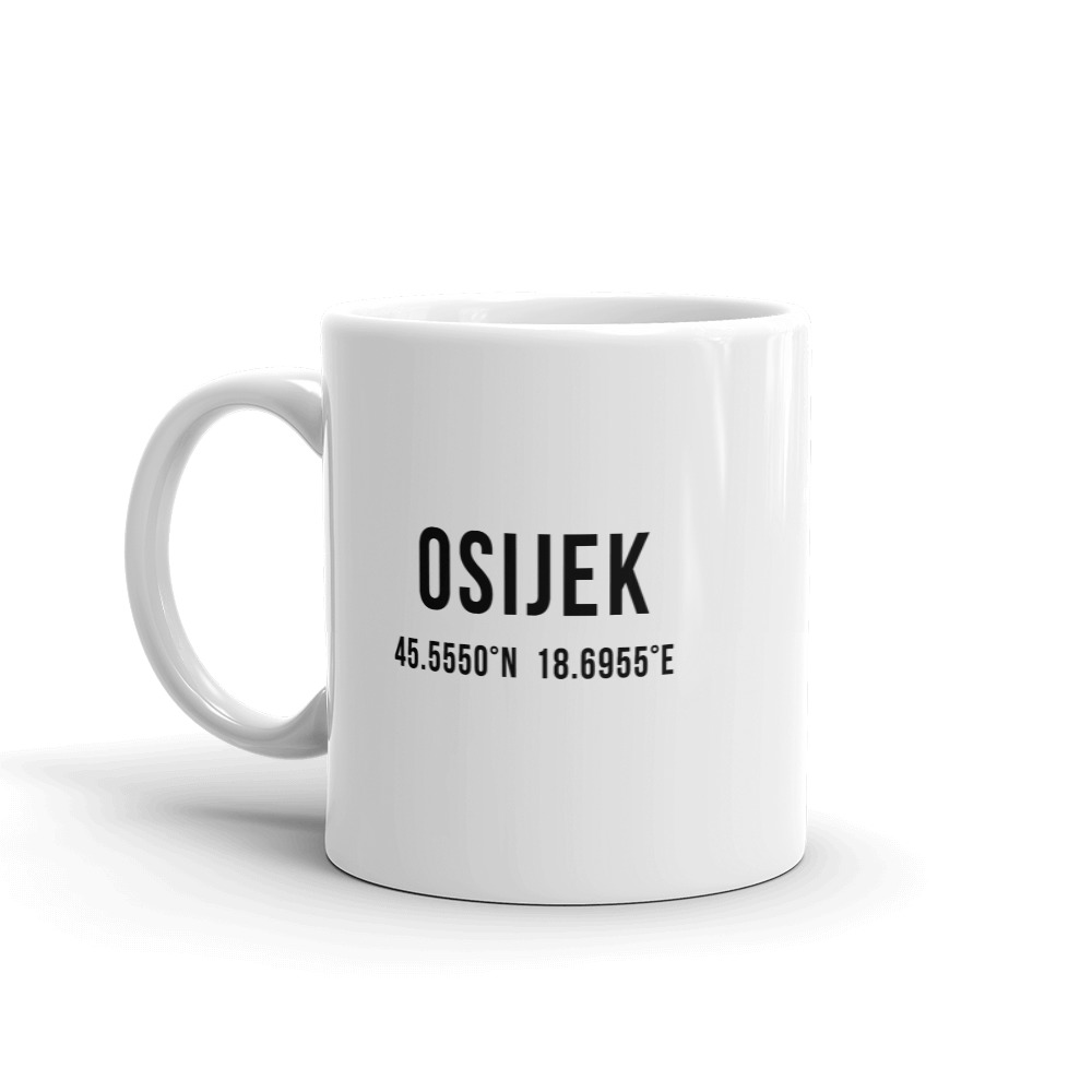 Osijek Coordinates Mug