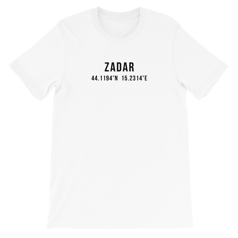 Zadar Coordinates White T-Shirt