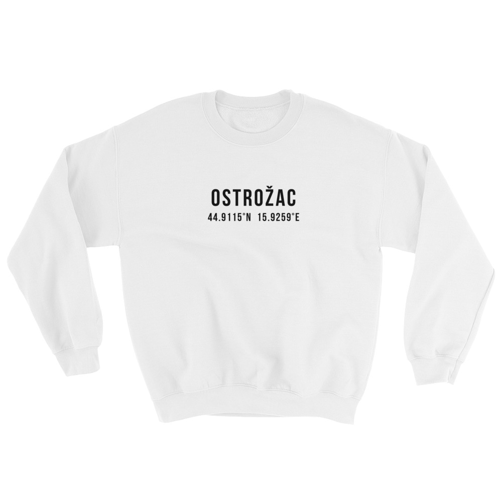 Ostrožac Coordinates White Sweatshirt