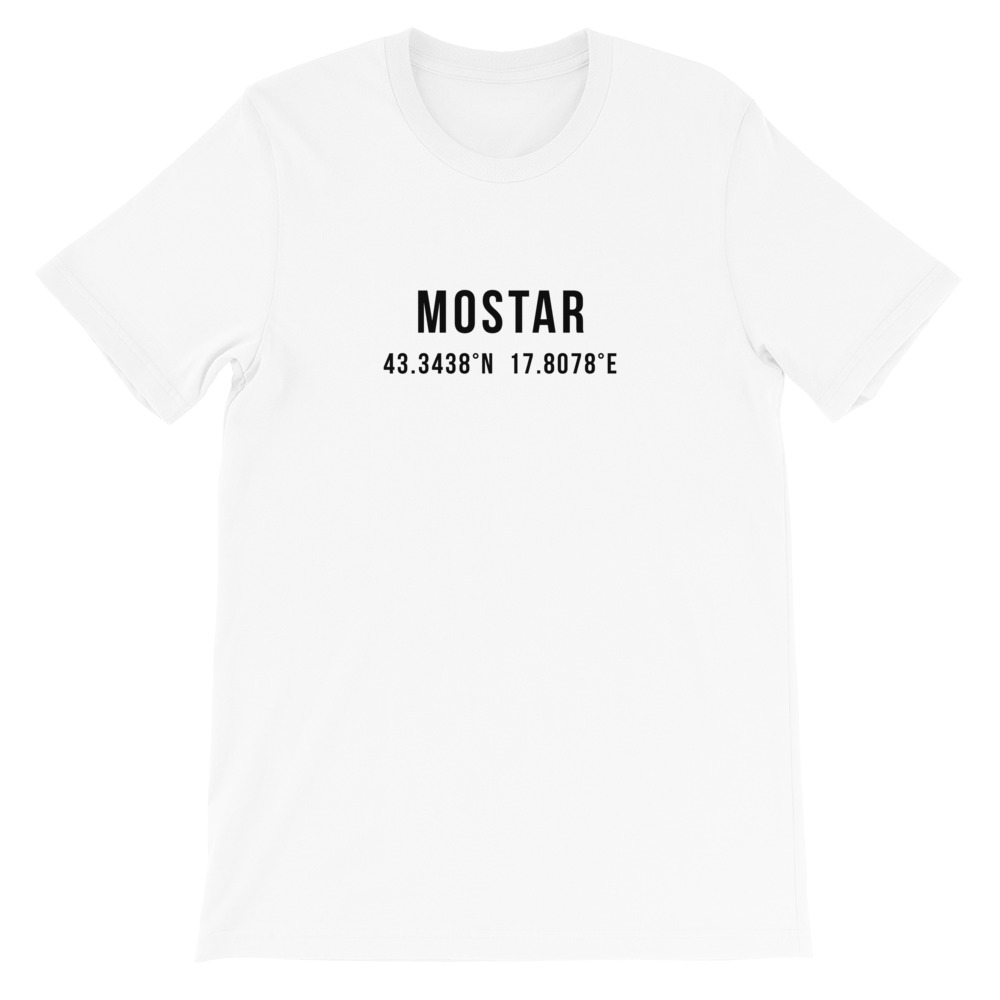 Mostar Coordinates White T-Shirt