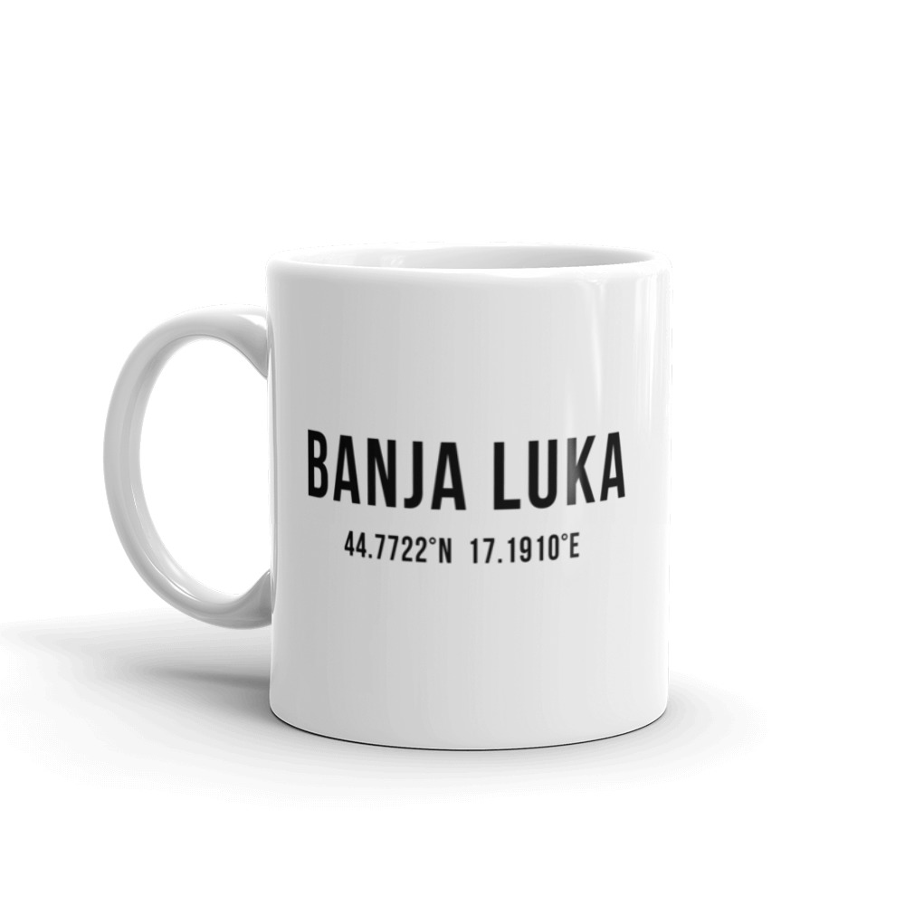 Banja Luka Coordinates Mug