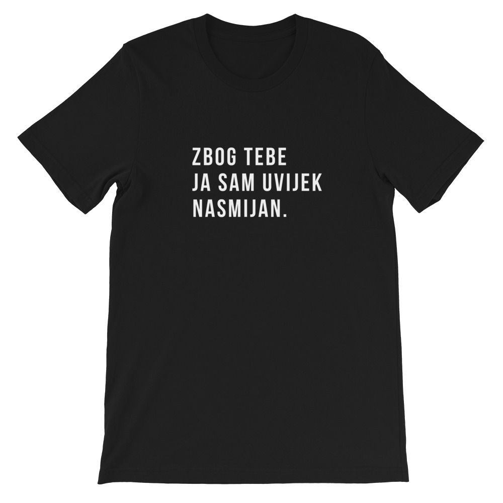 Uvijek Nasmijan Men's T-Shirt (White Text)
