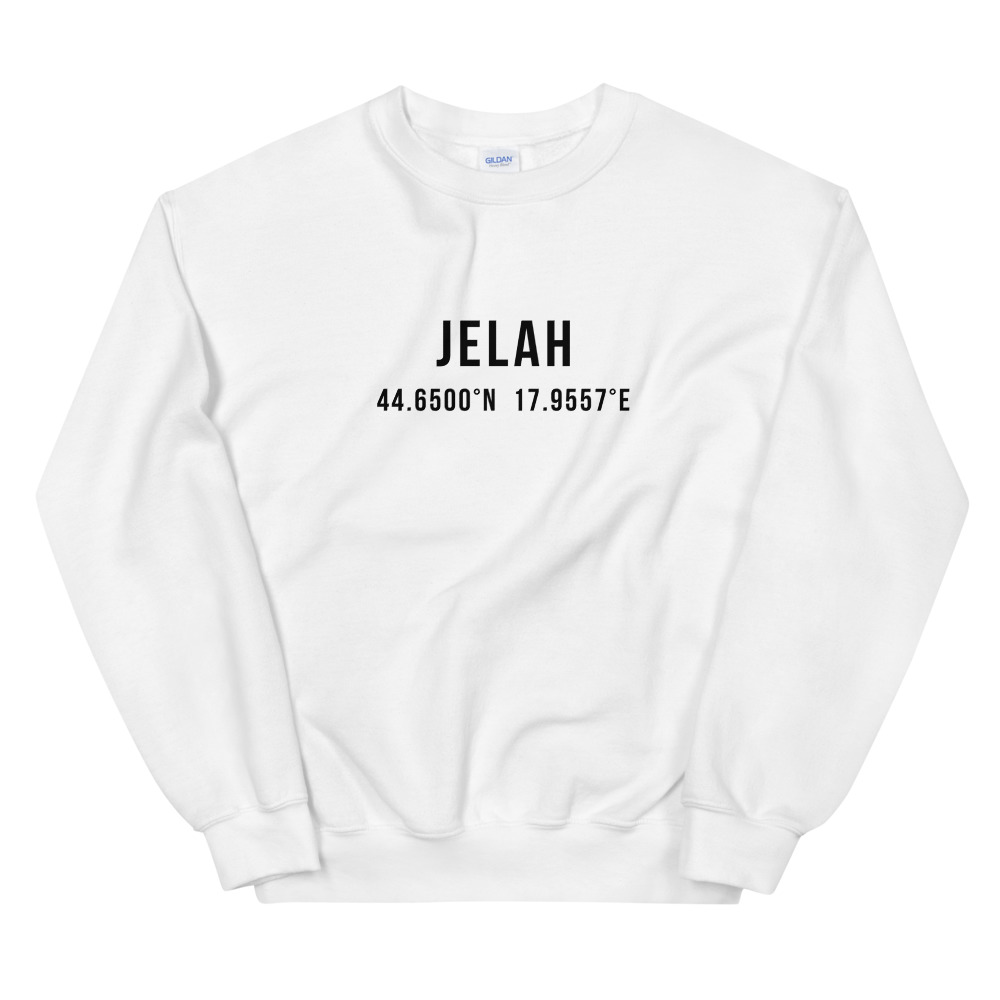Jelah Coordinates White Sweatshirt
