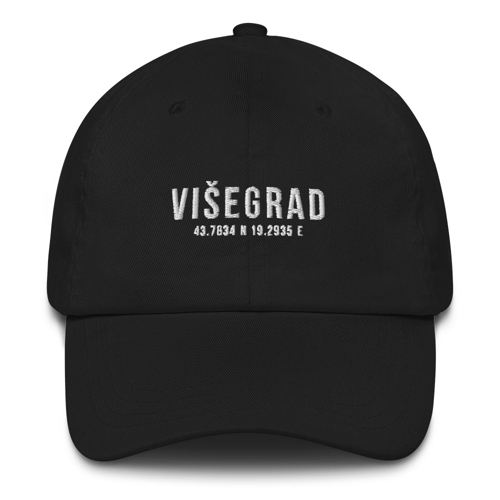 Višegrad Coordinates Dad Hat (White Text)