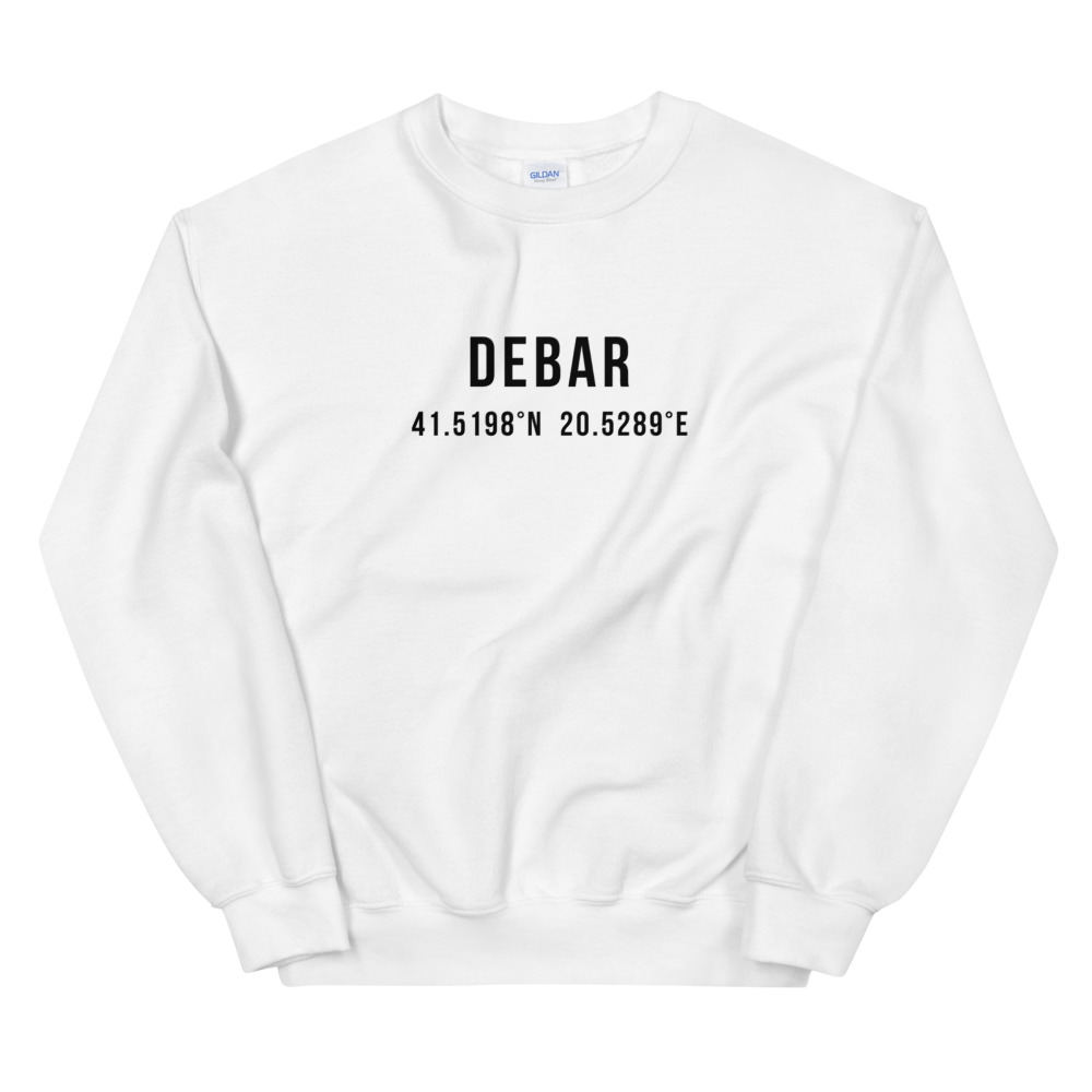 Debar Coordinates White Sweatshirt