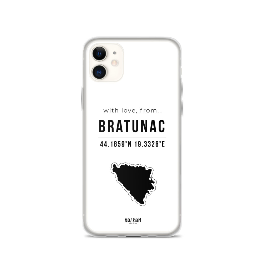 Bratunac Coordinates iPhone Case