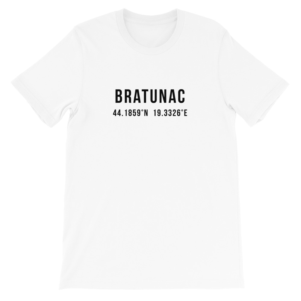 Bratunac Coordinates White T-Shirt