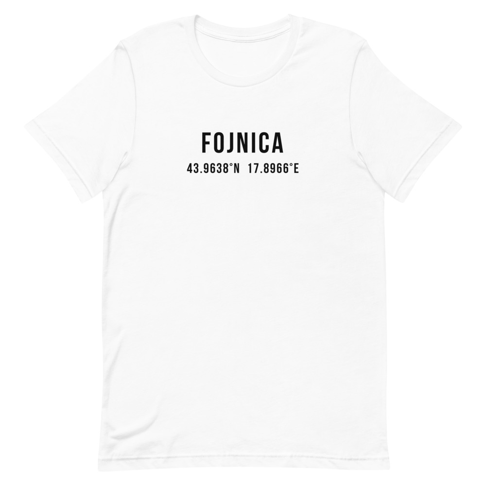 Fojnica Coordinates White T-Shirt