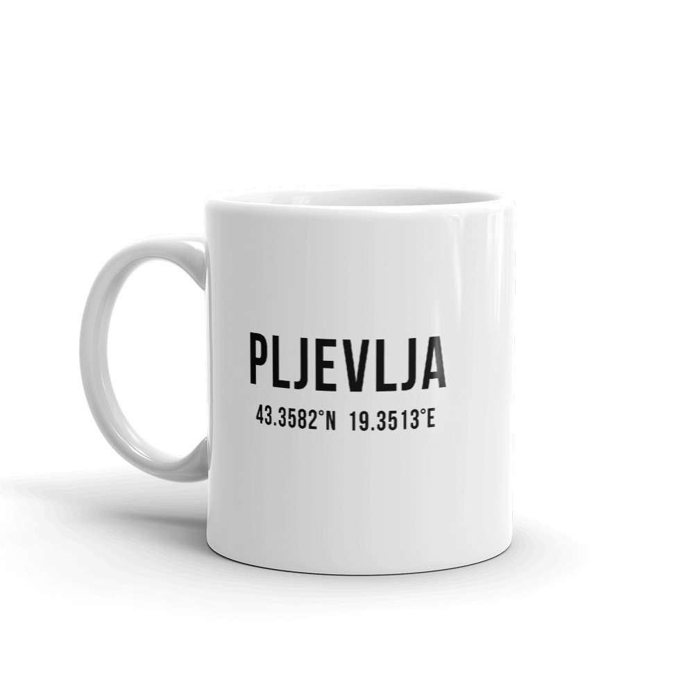 Pljevlja Coordinates Mug