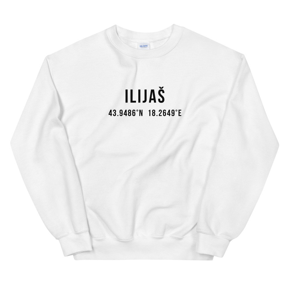 Ilijaš Coordinates White Sweatshirt