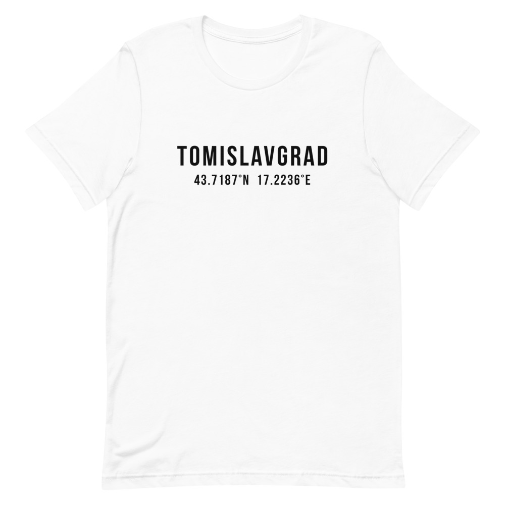 Tomislavgrad Coordinates White T-Shirt