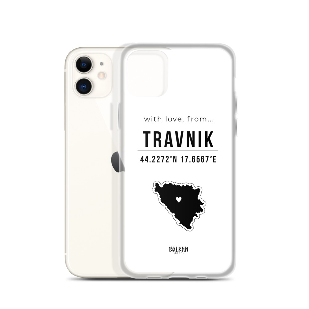 Travnik Coordinates iPhone Case