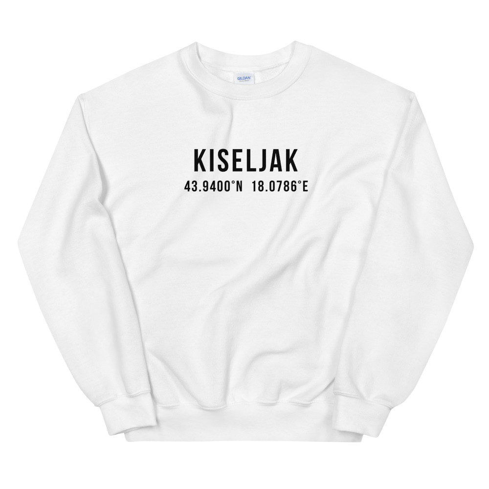 Kiseljak Coordinates White Sweatshirt