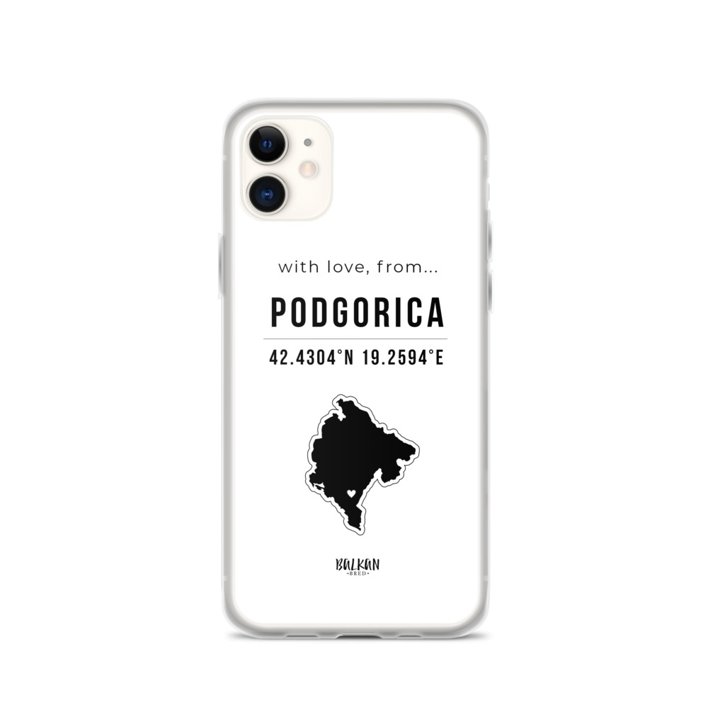 Podgorica Coordinates iPhone Case