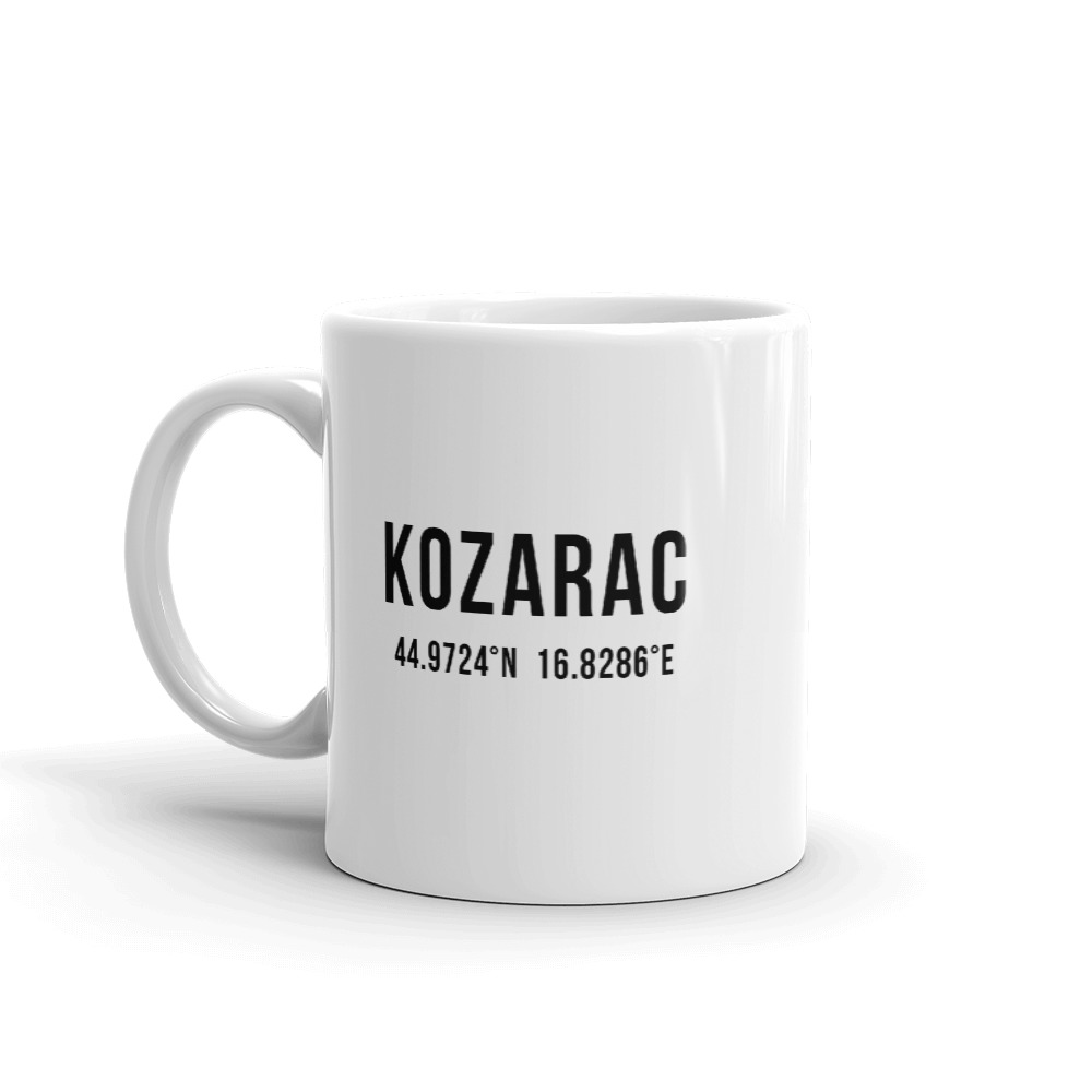 Kozarac Coordinates Mug