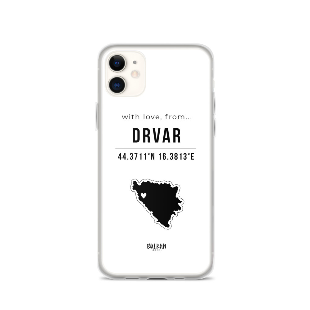 Drvar Coordinates iPhone Case