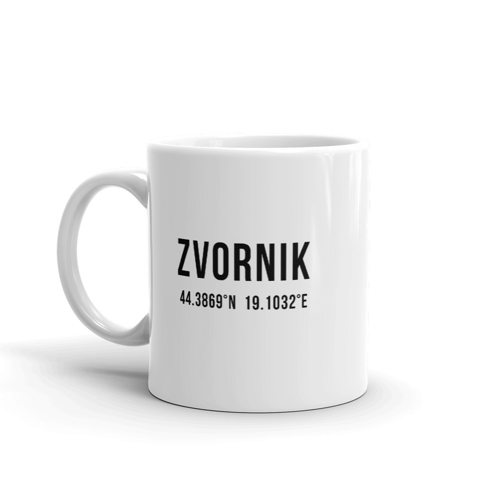 Zvornik Coordinates Mug