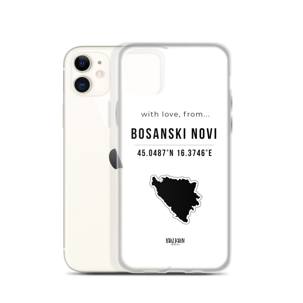 Bosanski Novi Coordinates iPhone Case