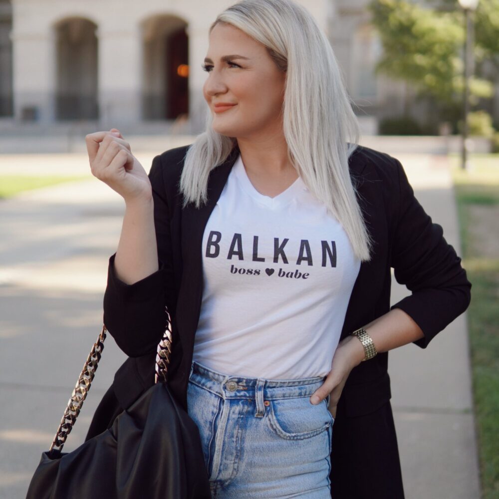Balkan Boss Babe V-Neck Shirt
