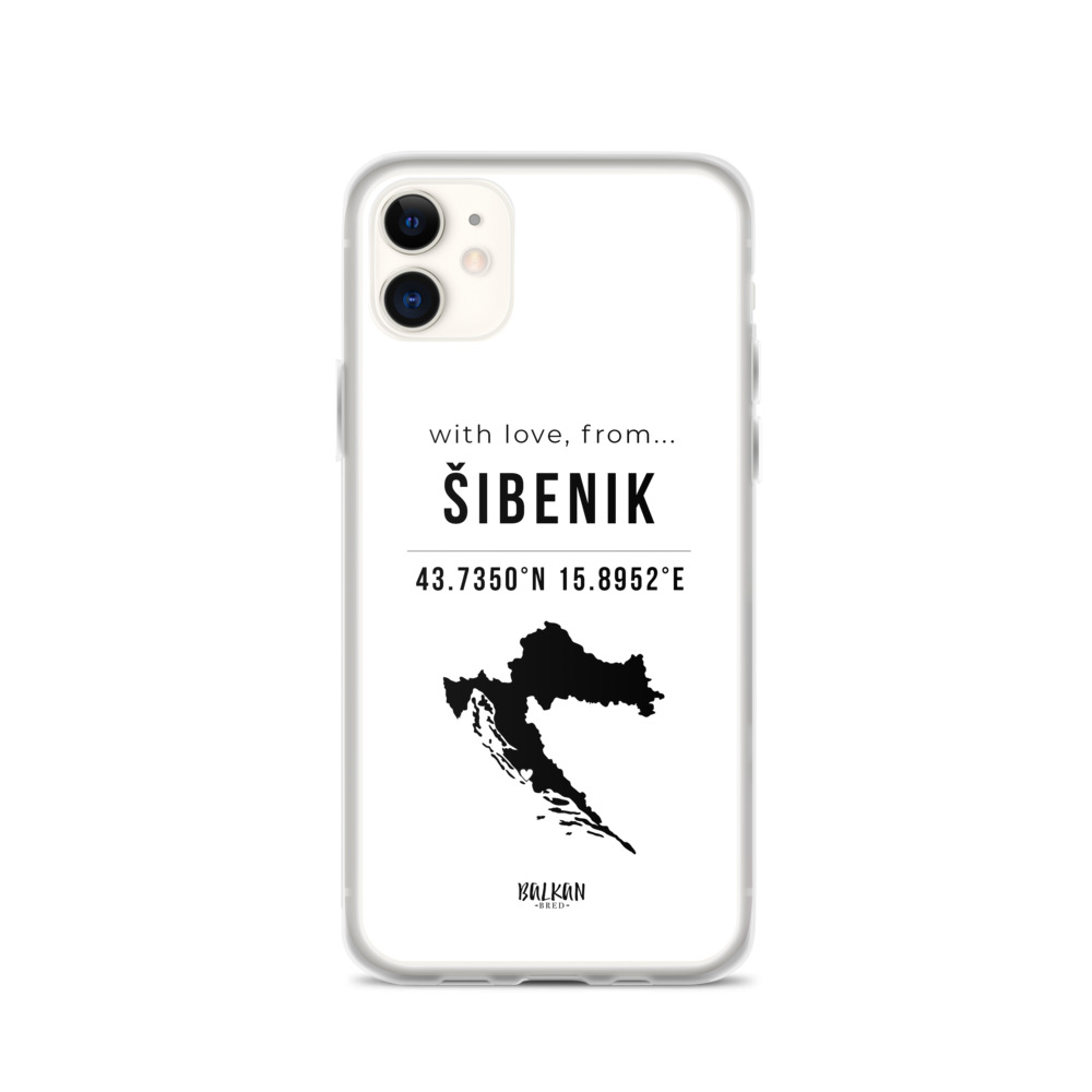 Šibenik Coordinates iPhone Case
