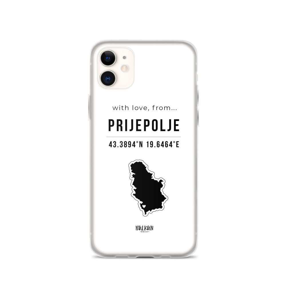Prijepolje Coordinates iPhone Case