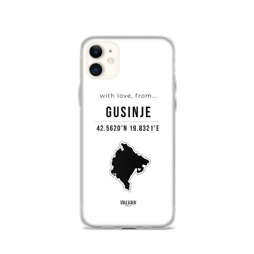 Gusinje Coordinates iPhone Case