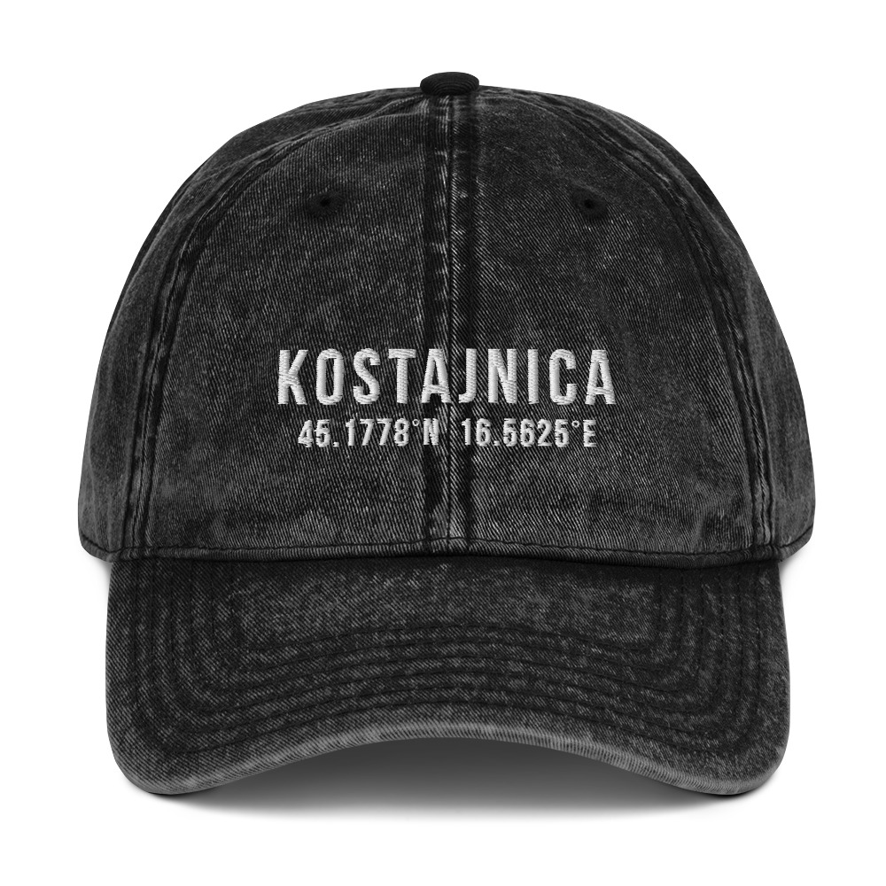 Kostajnica Coordinates Vintage Dad Hat