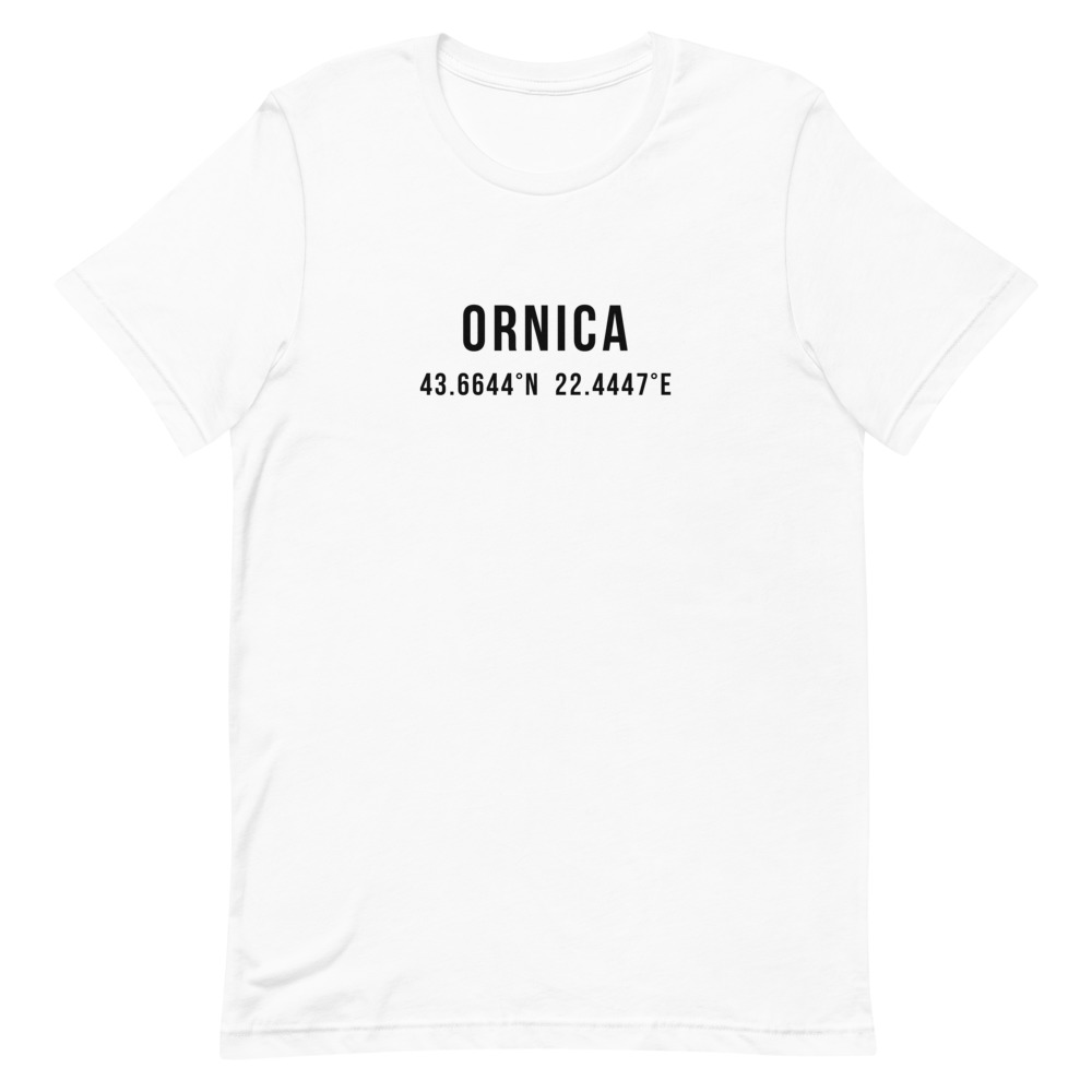 Ornica Coordinates White T-Shirt